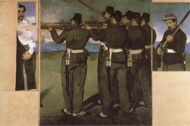 Edouard Manet The Execution of Emperor Maximilian Norge oil painting art